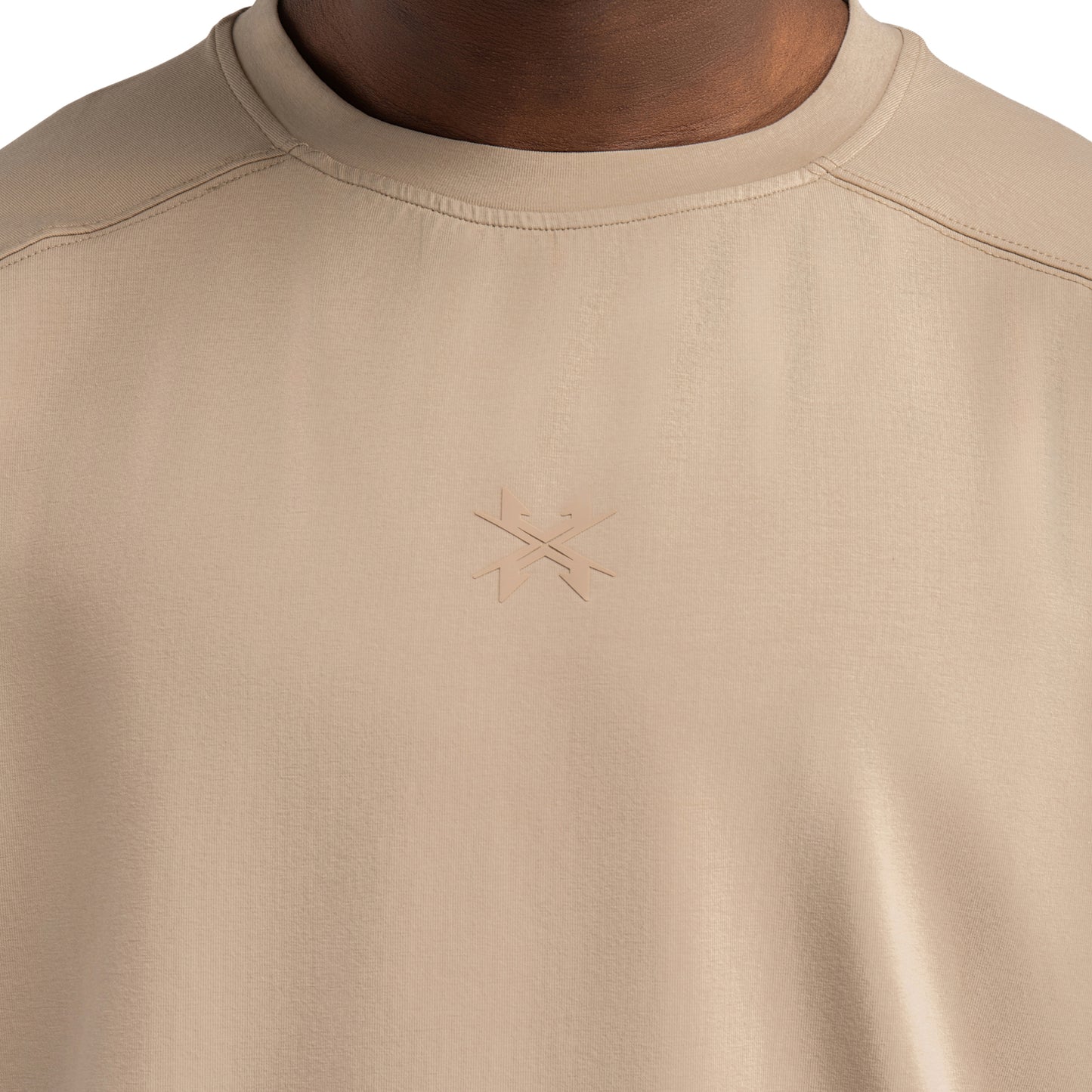 IDENTITY OVERSIZE TEE - CEMENT