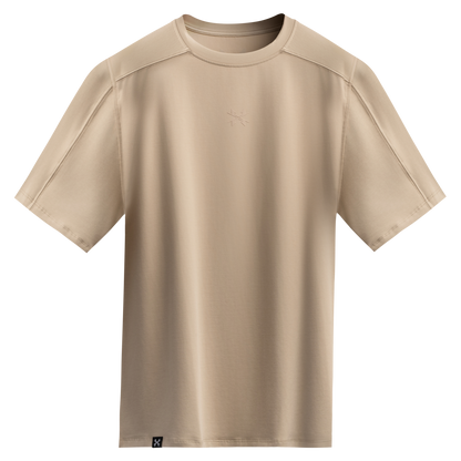 IDENTITY OVERSIZE TEE - CEMENT