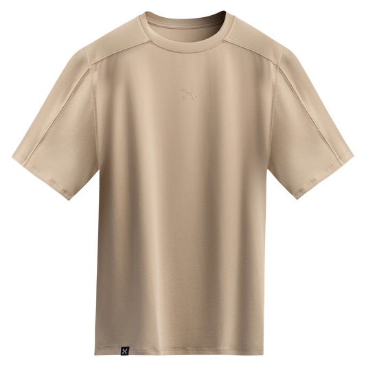 IDENTITY OVERSIZE TEE - CEMENT