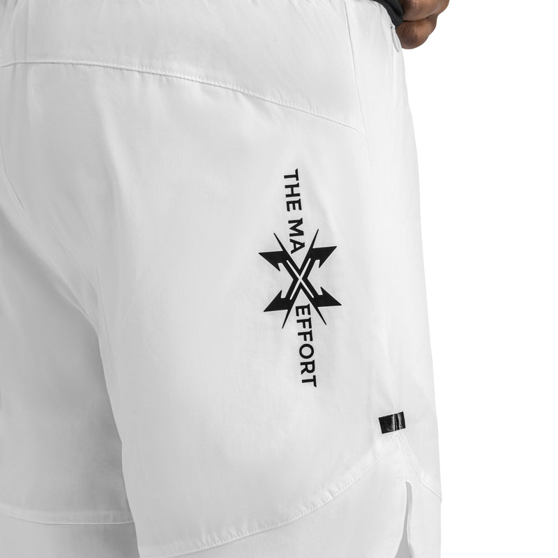 Identity Lined Short - Optic White