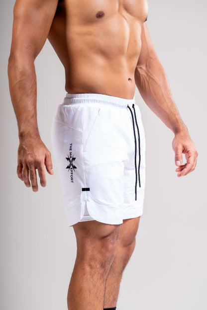 IDENTITY LINED ACTIVE SHORT - OPTIC WHITE