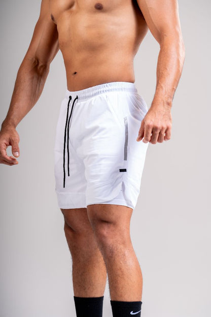 IDENTITY LINED ACTIVE SHORT - OPTIC WHITE