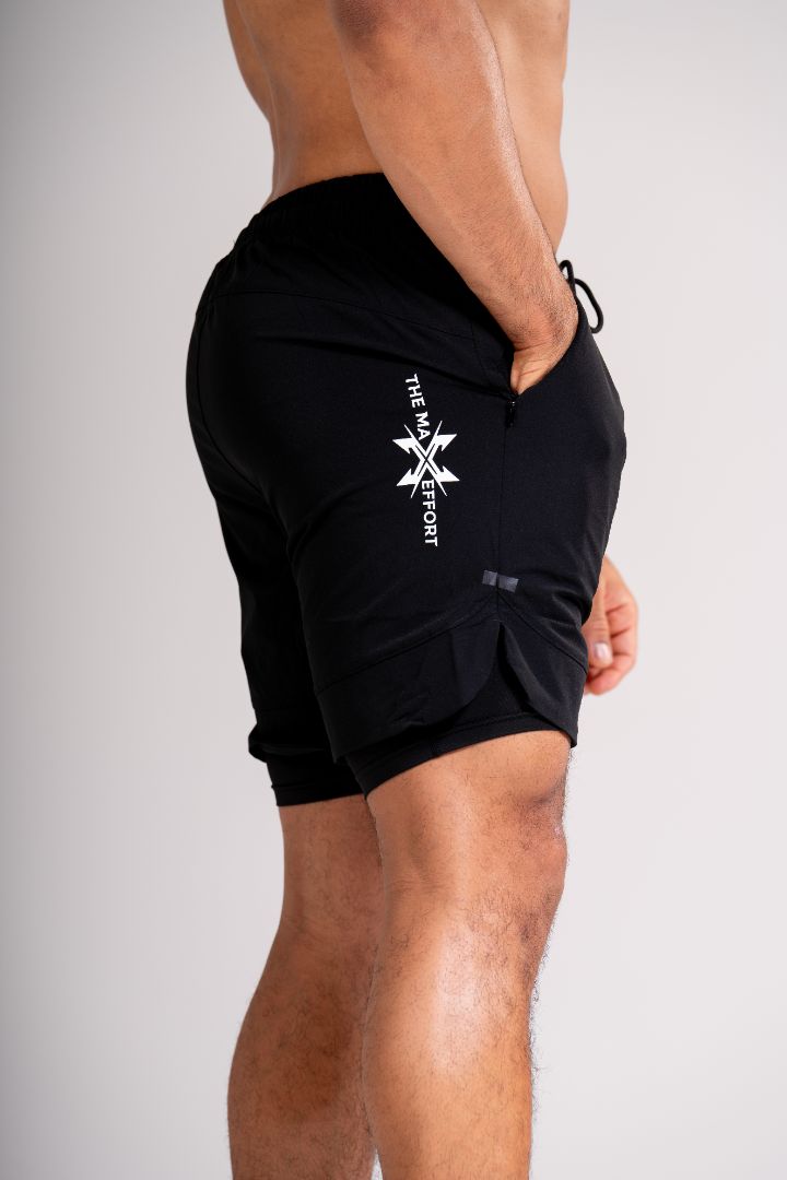 IDENTITY LINED ACTIVE SHORT - PROCESS BLACK C