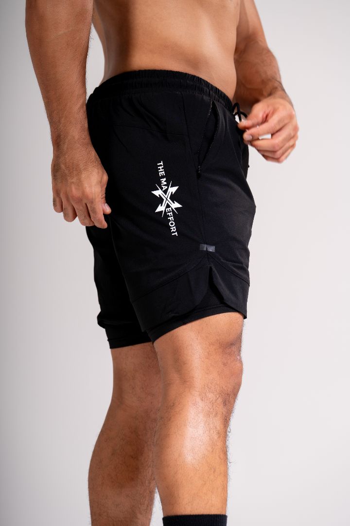 IDENTITY LINED ACTIVE SHORT - PROCESS BLACK C