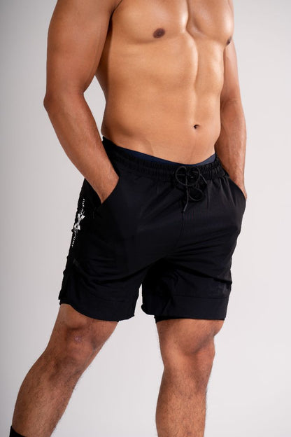 IDENTITY LINED ACTIVE SHORT - PROCESS BLACK C