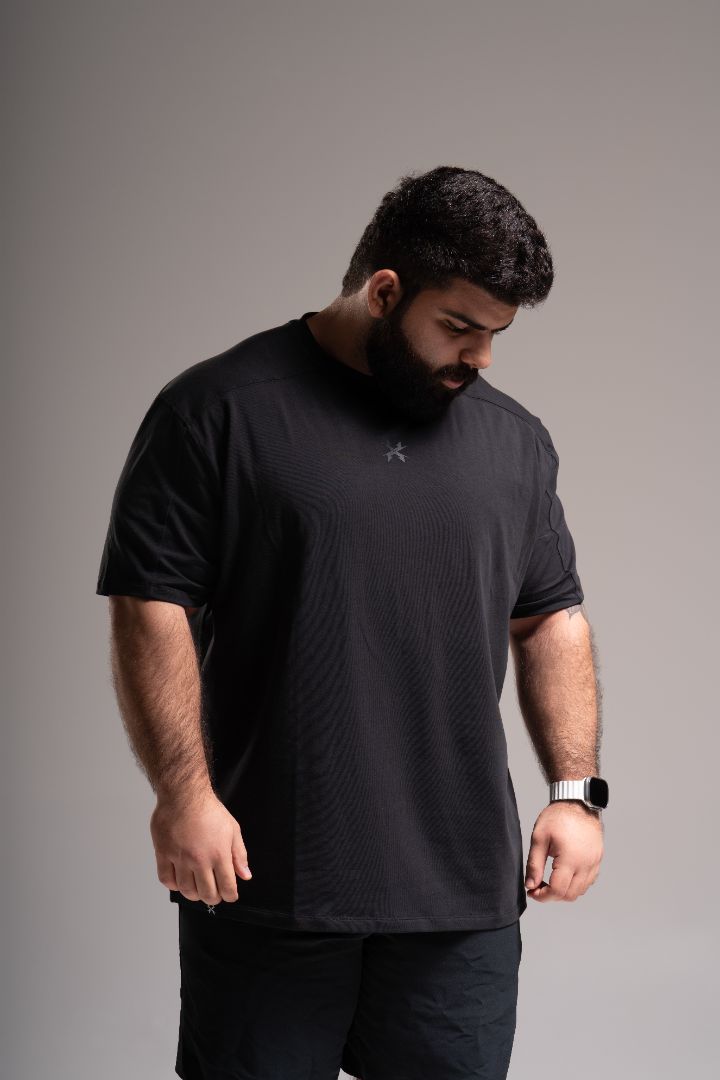 IDENTITY OVERSIZE TEE - PROCESS BLACK C